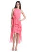 Coral Waterfall Dress by Badgley Mischka