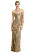 Gold Glitterati Gown by Badgley Mischka