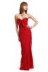 Ruffles in Red Gown by Badgley Mischka