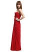 Ruffles in Red Gown by Badgley Mischka
