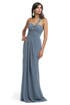 Avio Blue Chiffon Gown by Blugirl