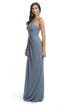Avio Blue Chiffon Gown by Blugirl