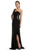 Black Beaded One Shoulder Gown by Blugirl