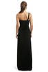 Black Beaded One Shoulder Gown by Blugirl