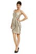 Gold Silk Glamour Dress by Carlos Miele