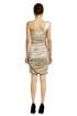 Gold Silk Glamour Dress by Carlos Miele
