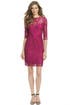 Botanical Berry Sheath by Carmen Marc Valvo