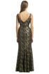 Golden Leaf Gown by Carmen Marc Valvo