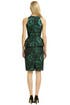 Pom Pom Peplum Sheath by Carmen Marc Valvo