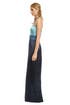 Blue Qui Contrast Gown by Chris Benz