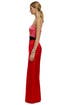 Red Qui Contrast Gown by Chris Benz