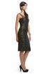Metallic Animal Lace Dress by Christian Cota