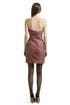 Mauve Spiral Strapless Dress by Christian Siriano