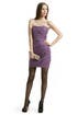 Purple Spiral Strapless Dress by Christian Siriano