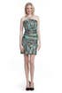 Turquoise Ruffle Dress by Christian Siriano