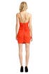 Orange Mesh Insert Dress by Cut 25