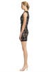 Lace Leather Chemise Dress by Cynthia Rowley