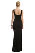 Black Seductive Sequin Gown by David Meister