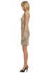 Gold Lela Lace Dress by David Meister
