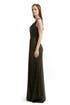 Metallic Twisted Gown by David Meister