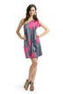 Magenta Floral Drape Dress 