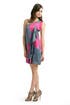 Magenta Floral Drape Dress 