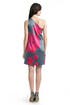 Magenta Floral Drape Dress 