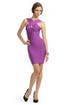 Purple Peep Dress by Hervé Léger