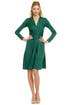 Green Royal Wrap Dress by Issa