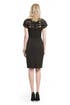 Beaded Swirl Sheath by Lela Rose
