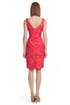 Fuchsia Floral Tafetta Dress by Lela Rose