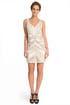 Art Deco Print Beaded Shift by Mark & James by Badgley Mischka