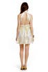Ivory Lurex Halter Dress by Mark & James by Badgley Mischka