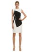 Organic Black to White Sheath by Martin Grant
