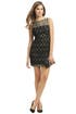 Black Lace Combo Dress by Milly