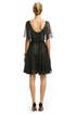 Golden Lurex Flutter Dress by Milly