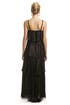 Golden Lurex Tiered Gown by Milly