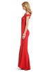 Crimson Cutout Gown by Narciso Rodriguez