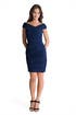 Butterfly Ruched Dress by Nicole Miller