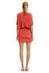 Coral Silk Wave Dress by Nicole Miller
