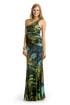 Lurex Print Gown by Nicole Miller