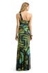 Lurex Print Gown by Nicole Miller