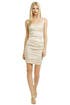 Square Neck Metallic Sheath by Nicole Miller
