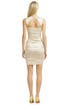 Square Neck Metallic Sheath by Nicole Miller