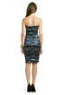 Teal Metallic Pintuck Dress by Nicole Miller