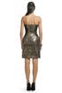 Metallic Gold Herrington Dress by Peter Soronen