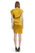 Yellow Silk Draped Dress by Thakoon