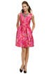 Fuchsia Palm Party Dress by Theia