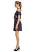 Purple Pleat Plaza Dress by theory