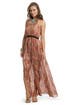 Lurex Drip Halter Bow Gown by Thread Social